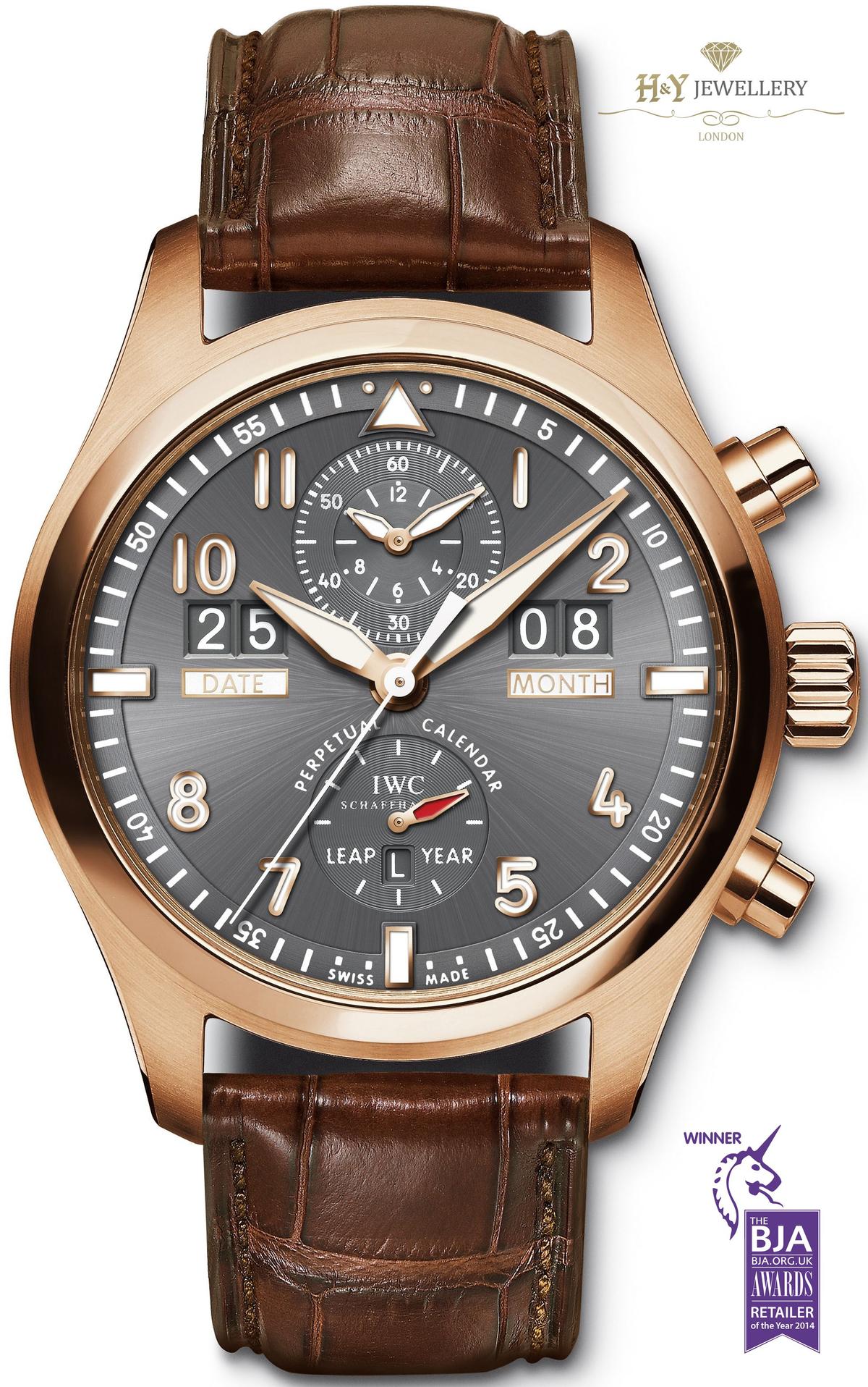 IWC Pilot Spitfire Perpetual Calendar Digital Date-Month